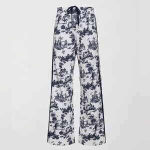 NWT Carbon38 Navy Toile track pants S